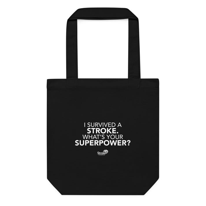 I Survived A Stroke, What's Your Superpower? Tote Bag - Black – Stroke ...