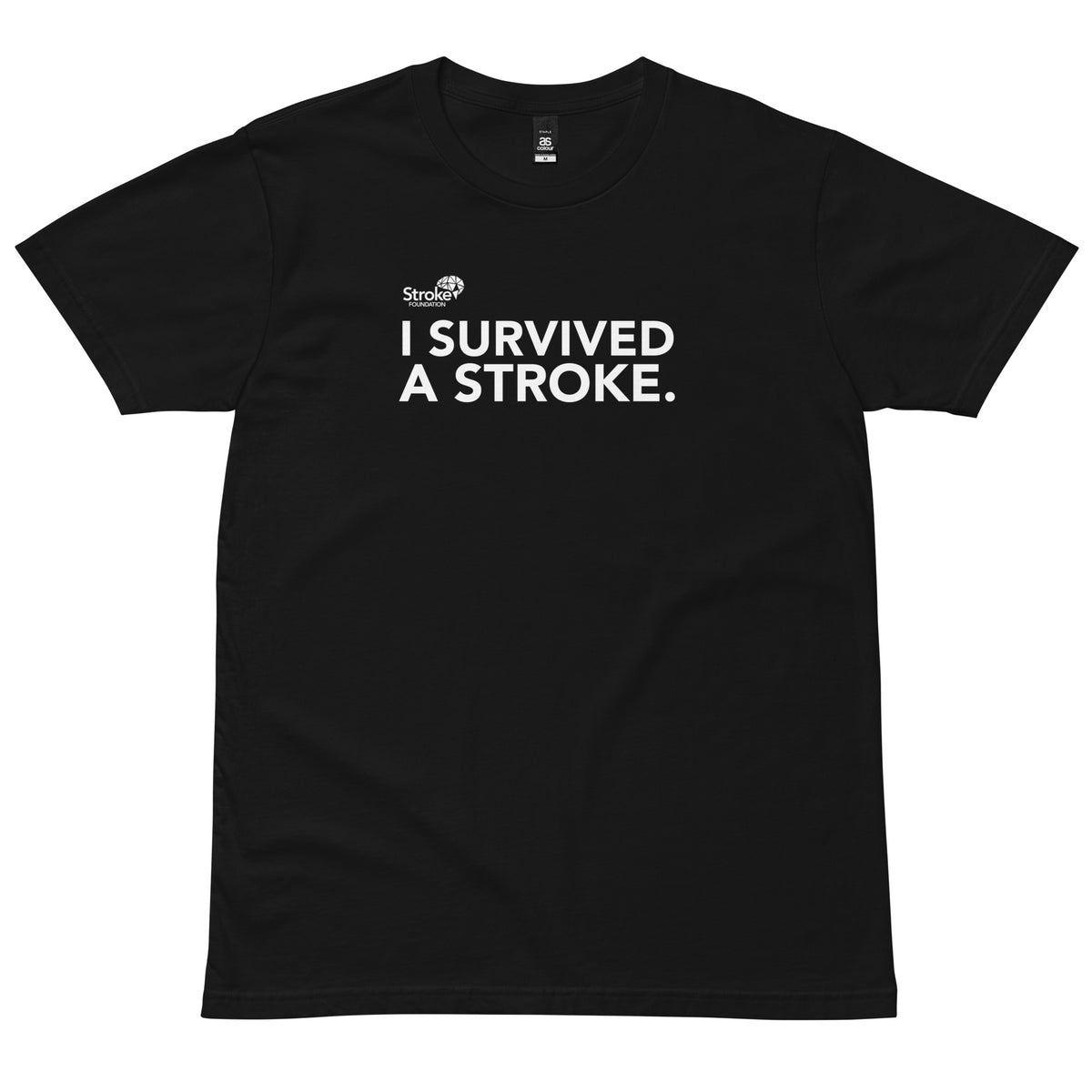 I Survived A Stroke Tshirt - Black – Stroke Foundation