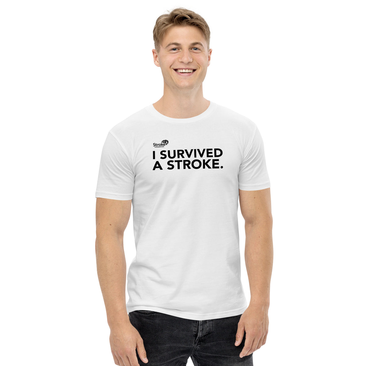 I Survived A Stroke Tshirt - White – Stroke Foundation