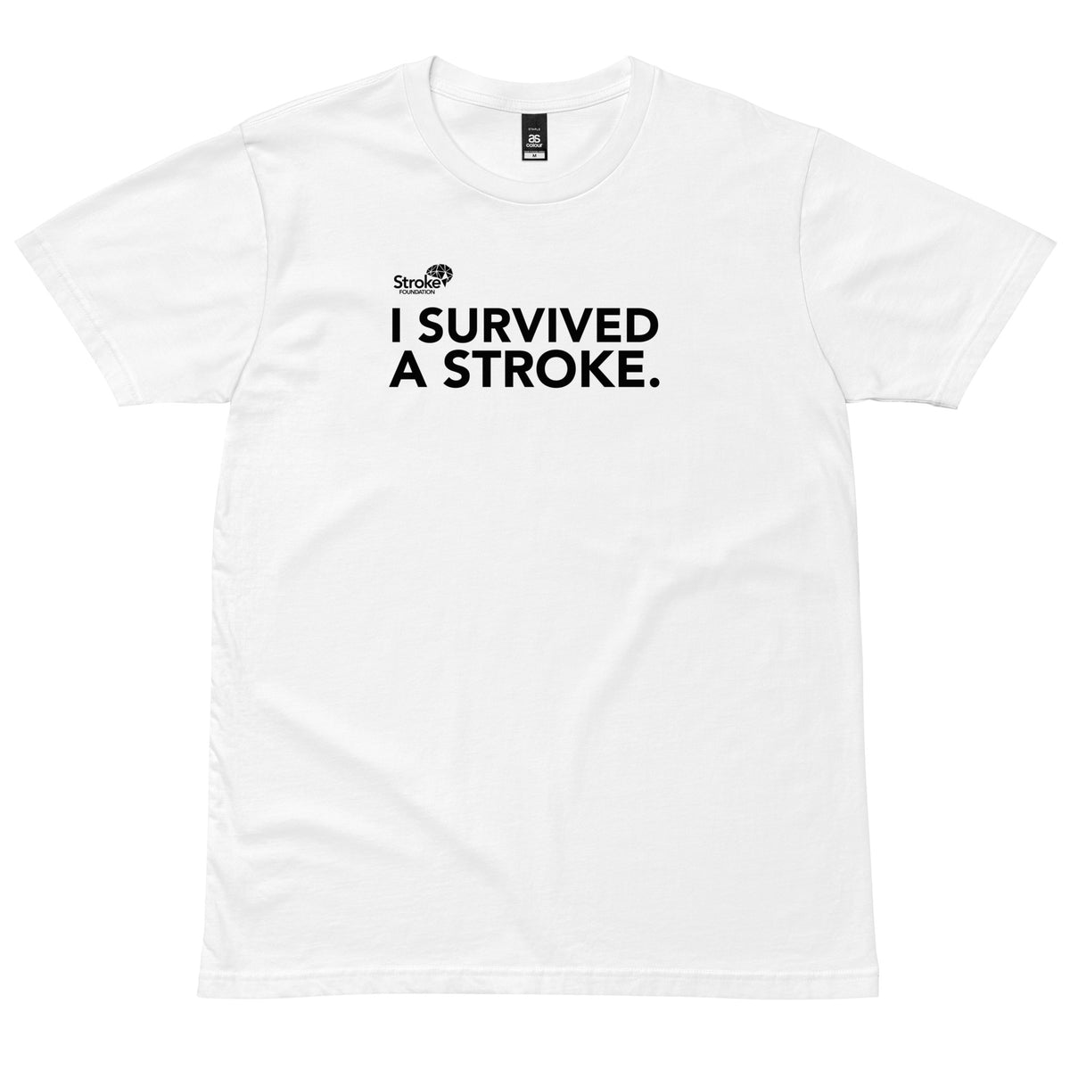I Survived A Stroke Tshirt - White – Stroke Foundation